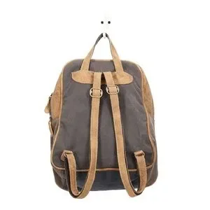 Myra Bag Clique Backpack Women Fur Brown White Black Leather Medium Thin Straps Bags | Myra Bag Clique Backpack Women Fur Brown White Black  main image 4